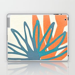 Mid Century Nature Print / Teal and Orange Laptop Skin