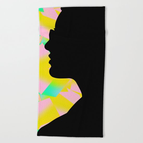 I'm the fury in your head Beach Towel