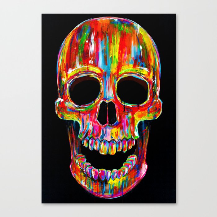 Chromatic Skull Canvas Print