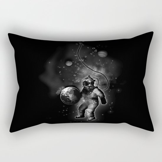 Deep Sea Space Diver Rectangular Pillow