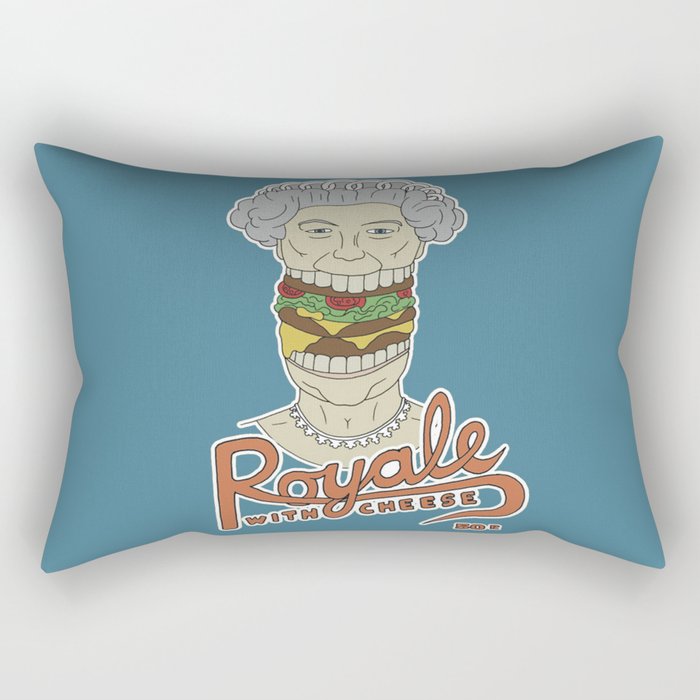 Royale with cheese Rectangular Pillow