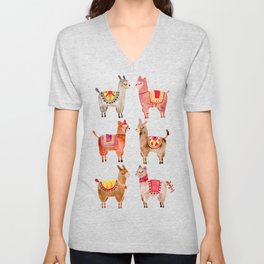 Alpacas V Neck T Shirt