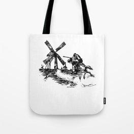 Don Quixote Windmill Tote Bag