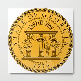 State Seal of Georgia  Metal Print