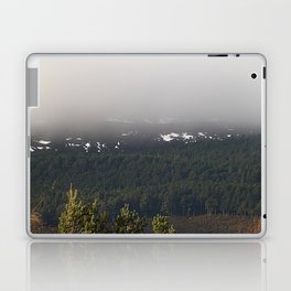 Scottish Highlands Winter's Misty Mountain View Laptop Skin
