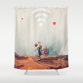 Wirelessly connected to Eternity Shower Curtain