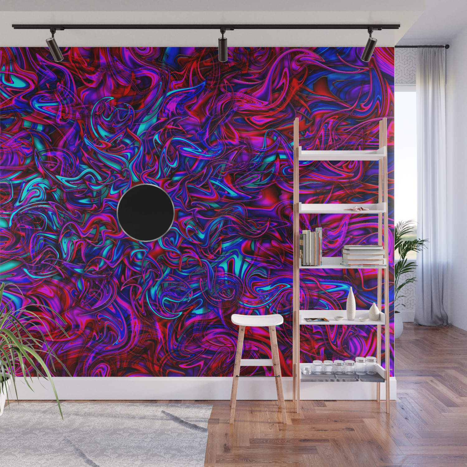 Blacklight Wall Mural By Rcheuvrontcreations Society6