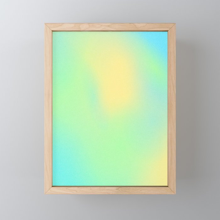 AURA | Amor Fati | Calm Positive Energy | Pastel Gradient Art Framed Mini Art Print