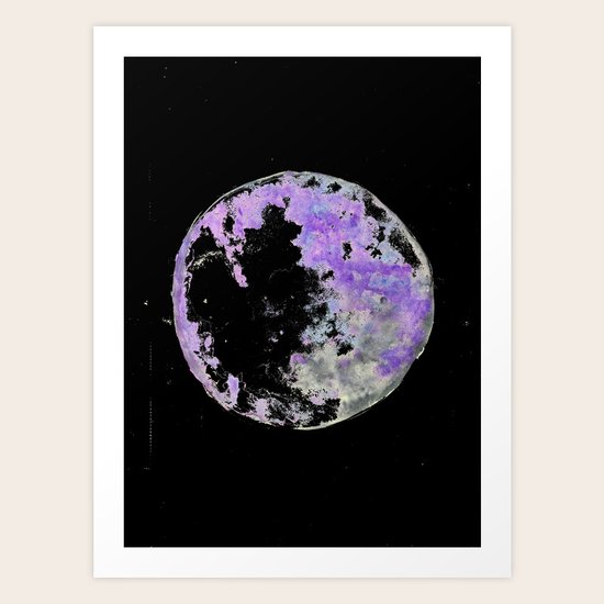purple moon 02 Art Print