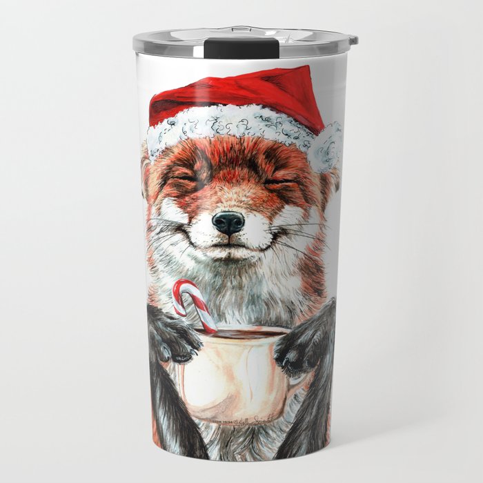 Morning Fox Christmas Travel Mug