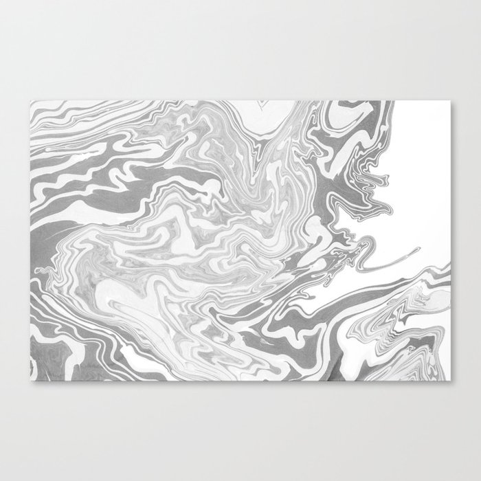 Gray Marble paper Canvas Print