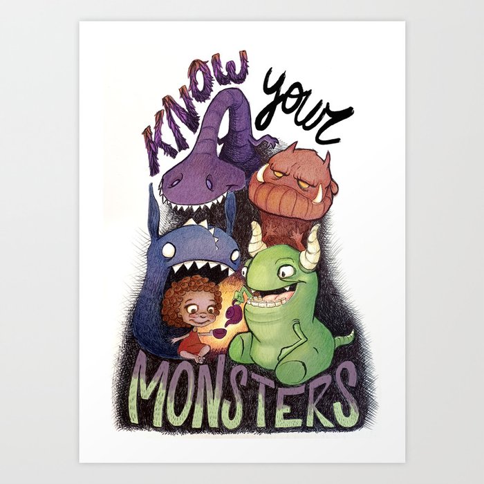 Know Your Monsters Art Print