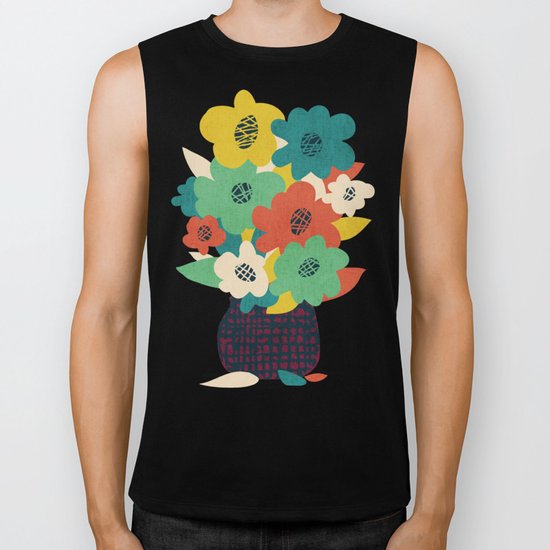 Paper Flowers Biker Tank