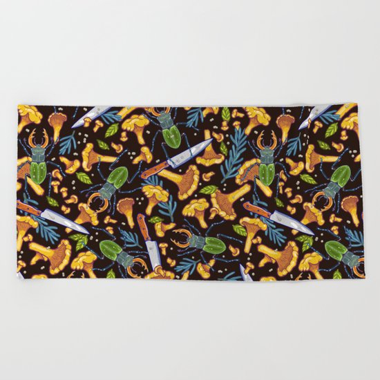 Deep in the woods Beach Towel