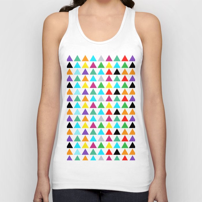 colorful bright triangle pattern Tank Top