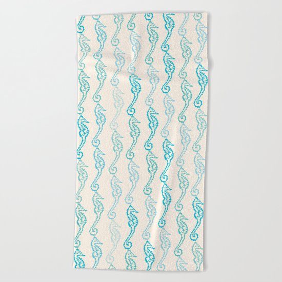 Pastel Marine Pattern 01 Beach Towel