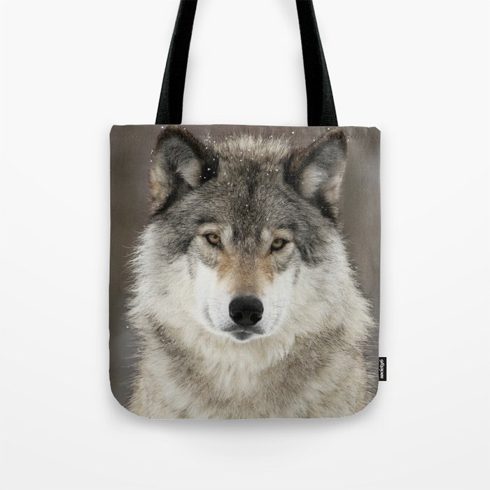 Winter Wolf Tote Bag