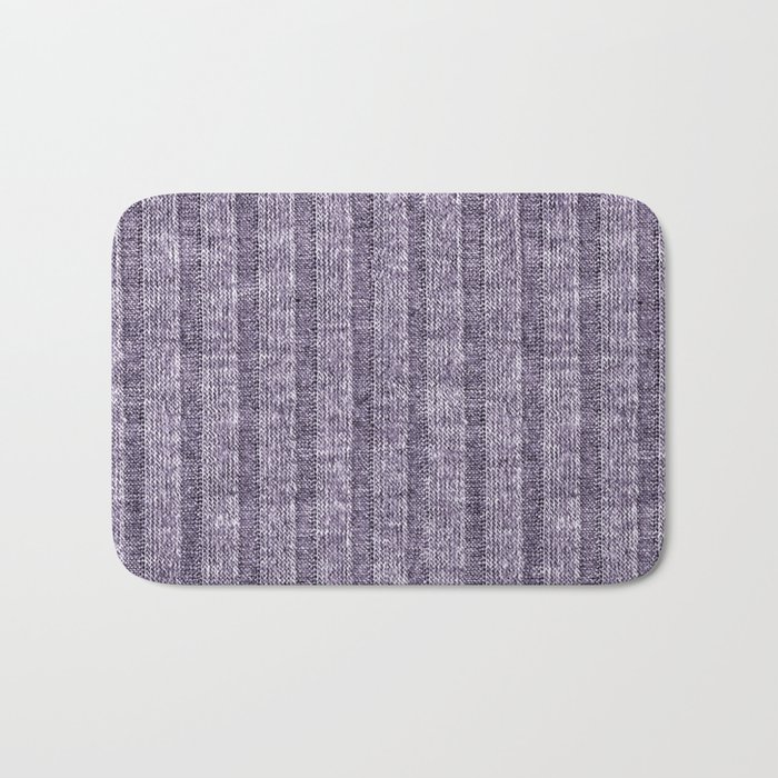 Lilac Jersey Knit Pattern Bath Mat