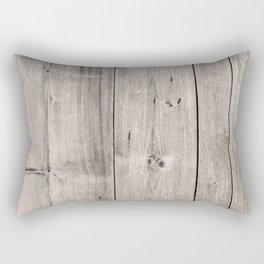 Gray Wood Planks Rectangular Pillow