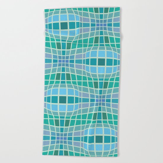 Protrusion and retraction - Optical Game 18 Beach Towel