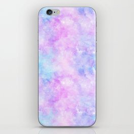 Pink Blue Galaxy Painting iPhone Skin