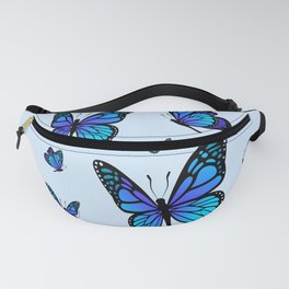 Butterfly Blues | Blue Morpho Butterflies Collage Fanny Pack