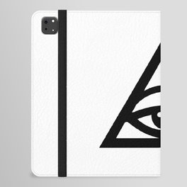 Tired illuminati eye pyramid iPad Folio Case