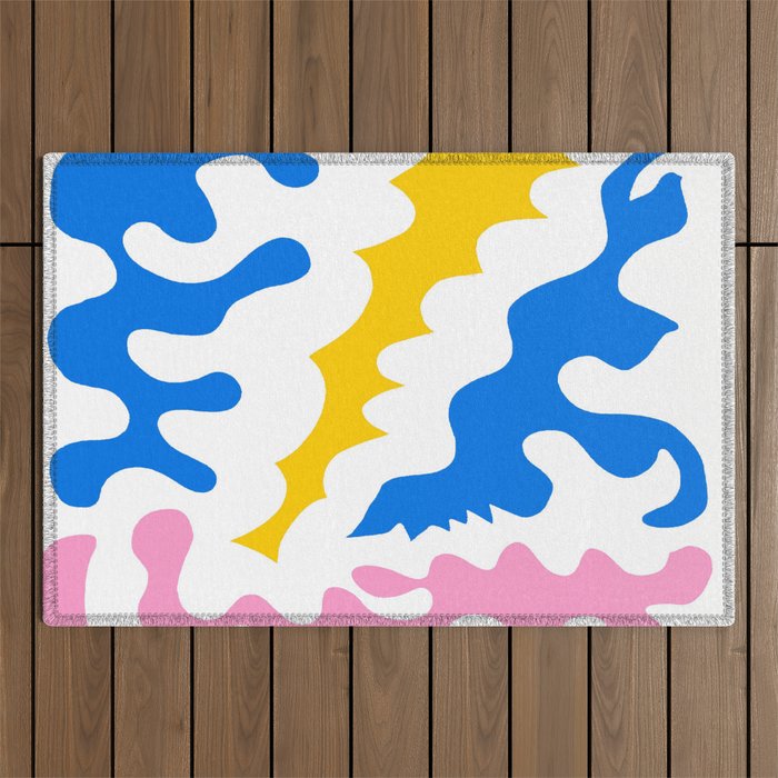 Abstraction in the style of Matisse 45 Outdoor Rug