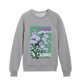 Flower Market Rome Kids Crewneck