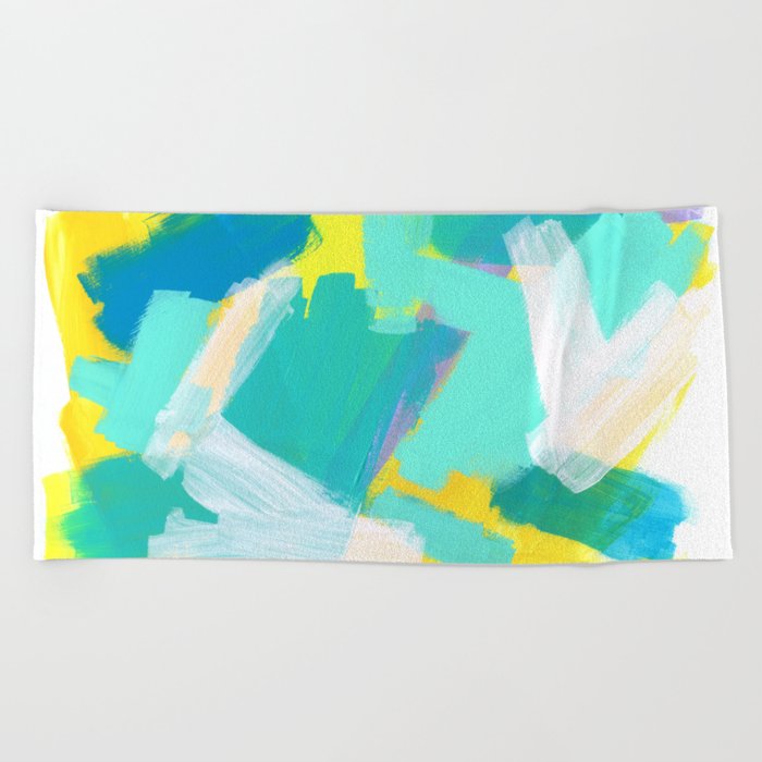 Be Kind Be Ok Mint Modern Mint Abstract Painting Pastel Colors