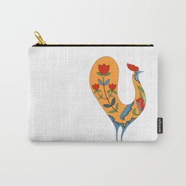 Bird and Flowers Carry-All Pouch