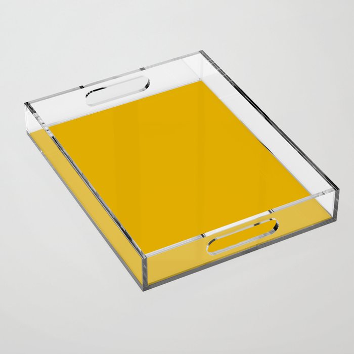 Mustard Yellow - solid color Acrylic Tray