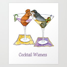 Cocktail Wieners Art Print