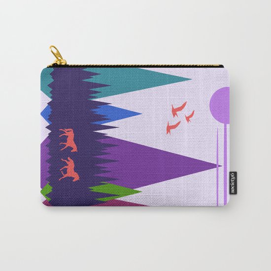 Two Horses Carry-All Pouch