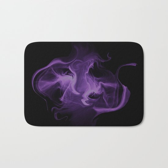 Magic ink abstract fractal purple Bath Mat