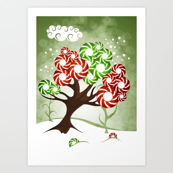 Magic Candy Tree - V2 Art Print