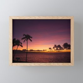 Sunset Maui Framed Mini Art Print