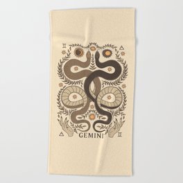 Gemini, The Twins Beach Towel