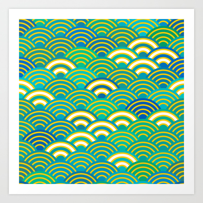 Abstract Scales Simple Spring Nature Background With Japanese