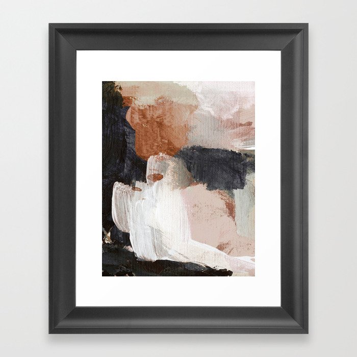 Earthly Abstract Framed Art Print