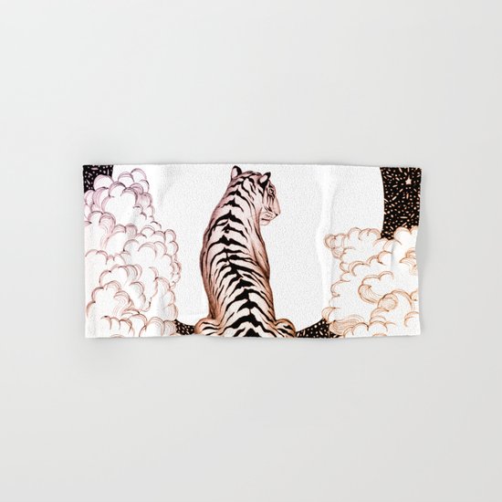 Tiger Moon Glow Hand & Bath Towel