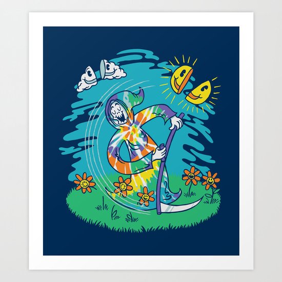 The Not-So-Grim Reaper Art Print