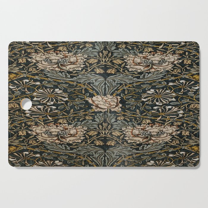 William Morris floral, honeysucklea Cutting Board