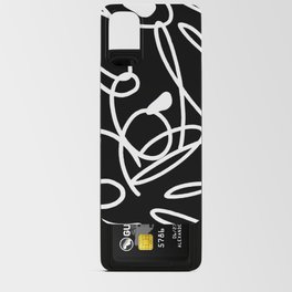 Modern black and white print Android Card Case