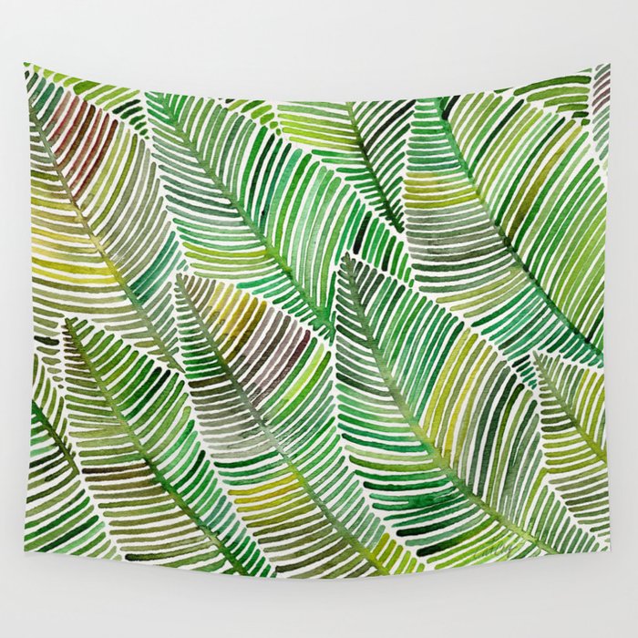 Tropical Green Wall Tapestry
