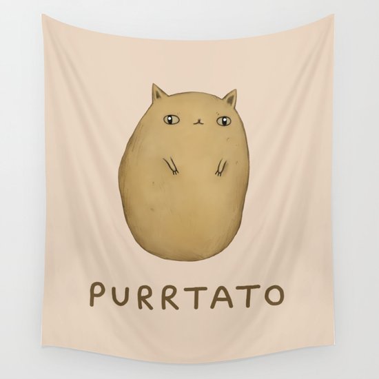 Purrtato Wall Tapestry
