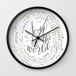 Joy to the World Wall Clock