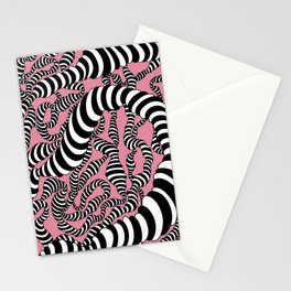 pink tangle Stationery Cards
