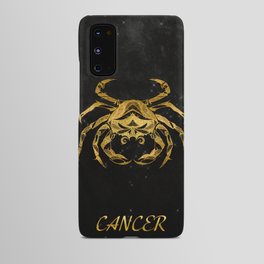 Astrology Horoscope  Zodiac Cancer Gold Black Android Case