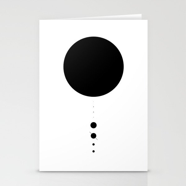 The Solar System (white) Stationery Cards